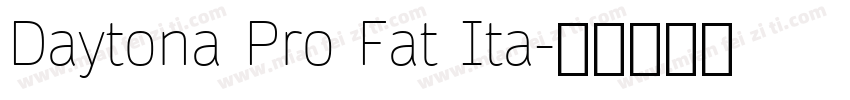Daytona Pro Fat Ita字体转换